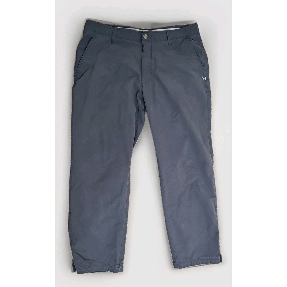 Under Armour Storm Gear Pants Men's 38 x 30 Grey Fleece Lined 1256693 FW2014